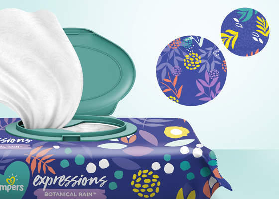 pampers expressions botanical rain