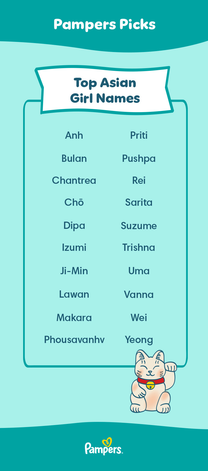 Top 240 Asian & Pacific Islander Girl Names | Pampers