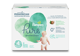 Diapers Size 6, 108 Count - Pampers Pure Protection Hypoallergenic  Disposable Baby Diapers for Sensitive Skin, Fragrance Free, ONE Month  Supply (Packaging May Vary) 