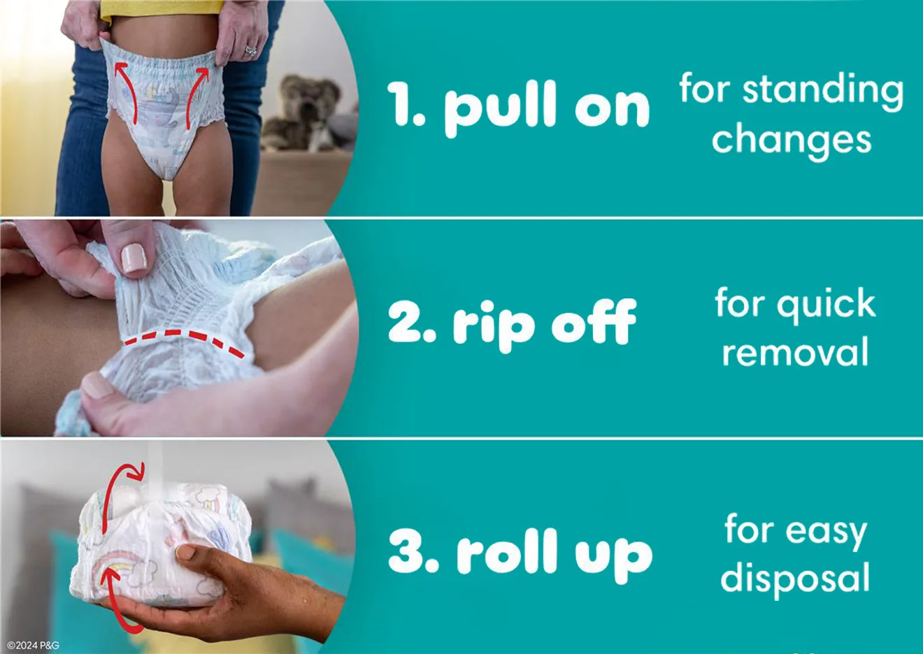 How to remove diapers