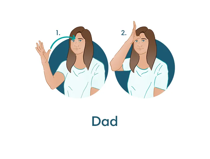 How to Say “Dad” in Baby Sign Language