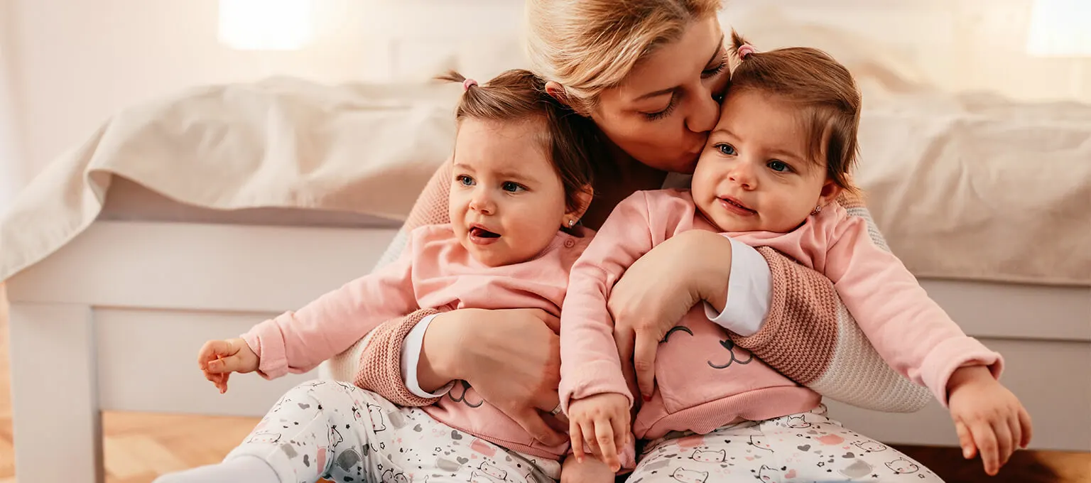 Mom with identical twins