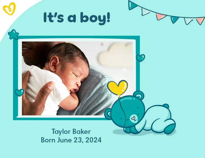 US Pampers Birth Announcement BOY 20240419