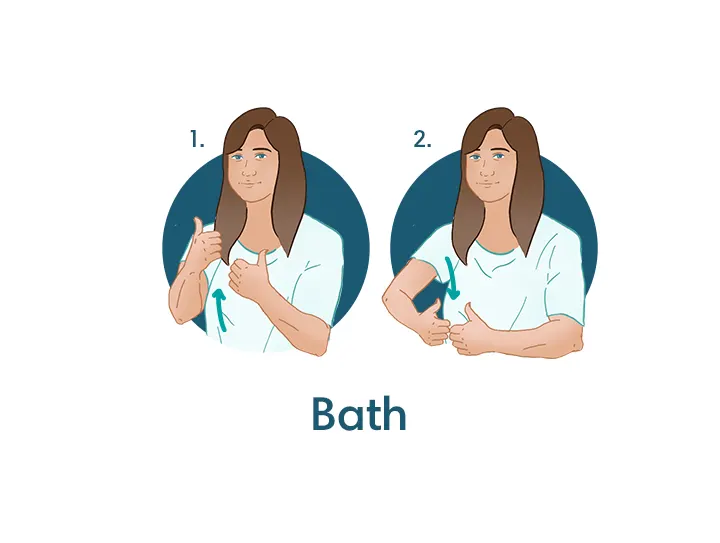 How to Say “Bath” in Baby Sign Language