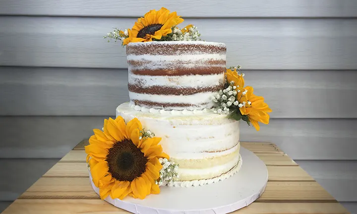 Sunflower Baby Shower Cake
