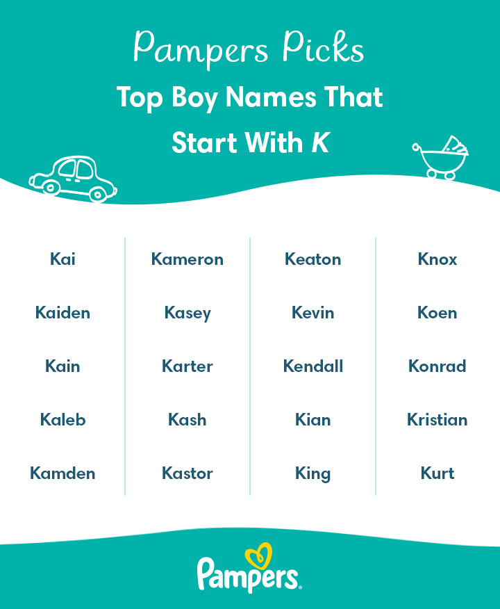 baby names for boys that start with k