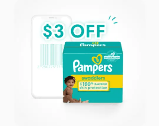 3 off hot sale pampers printable coupon