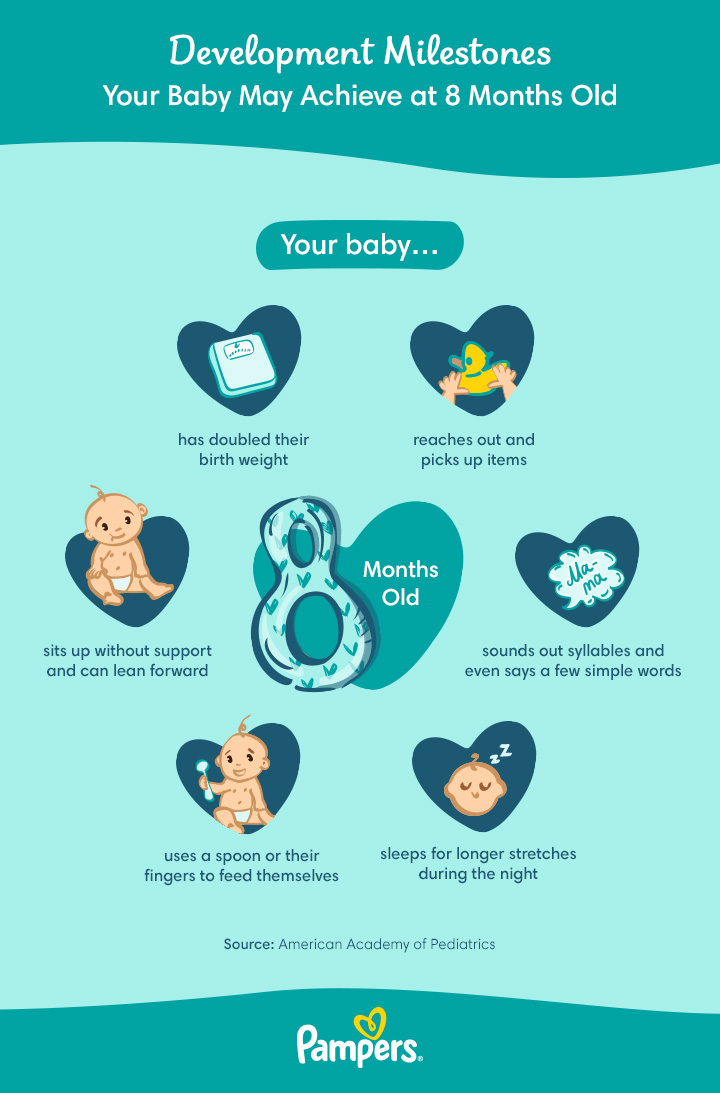 8 month old premature baby milestones