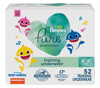 Pampers Size 4 Diapers, Potty Training Underwear for Toddlers