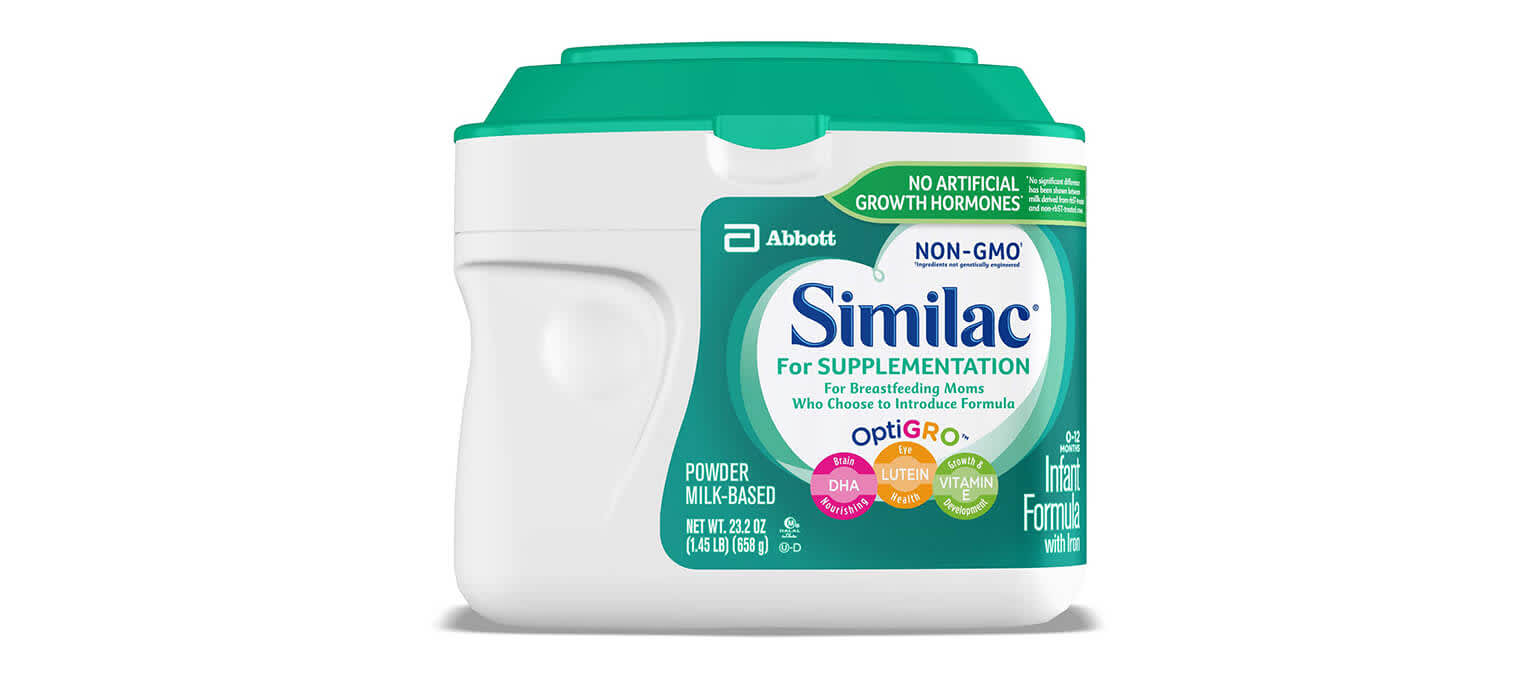 Similac for supplementation infant store formula with iron powder