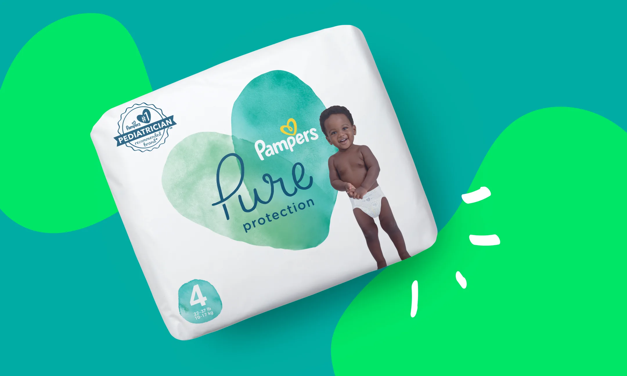 Pampers Pure Protection diaper package