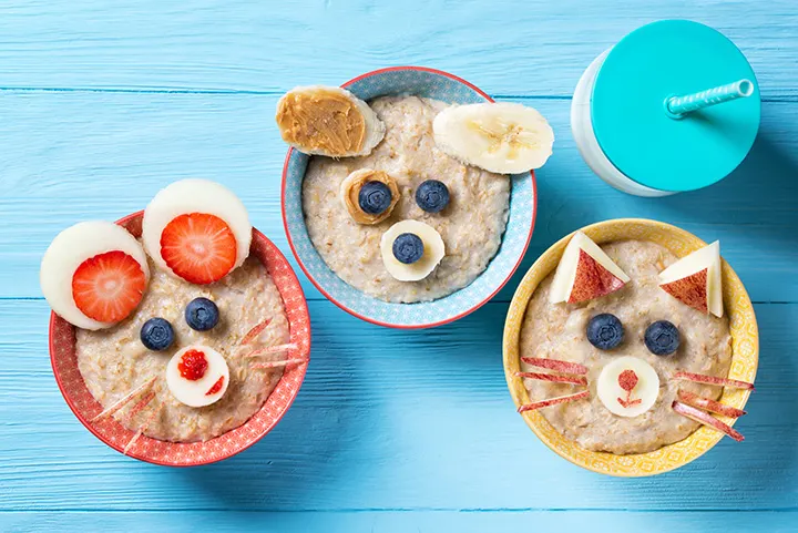 funny bowls oat porridge cat dog