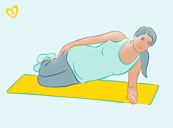 Side plank exercise