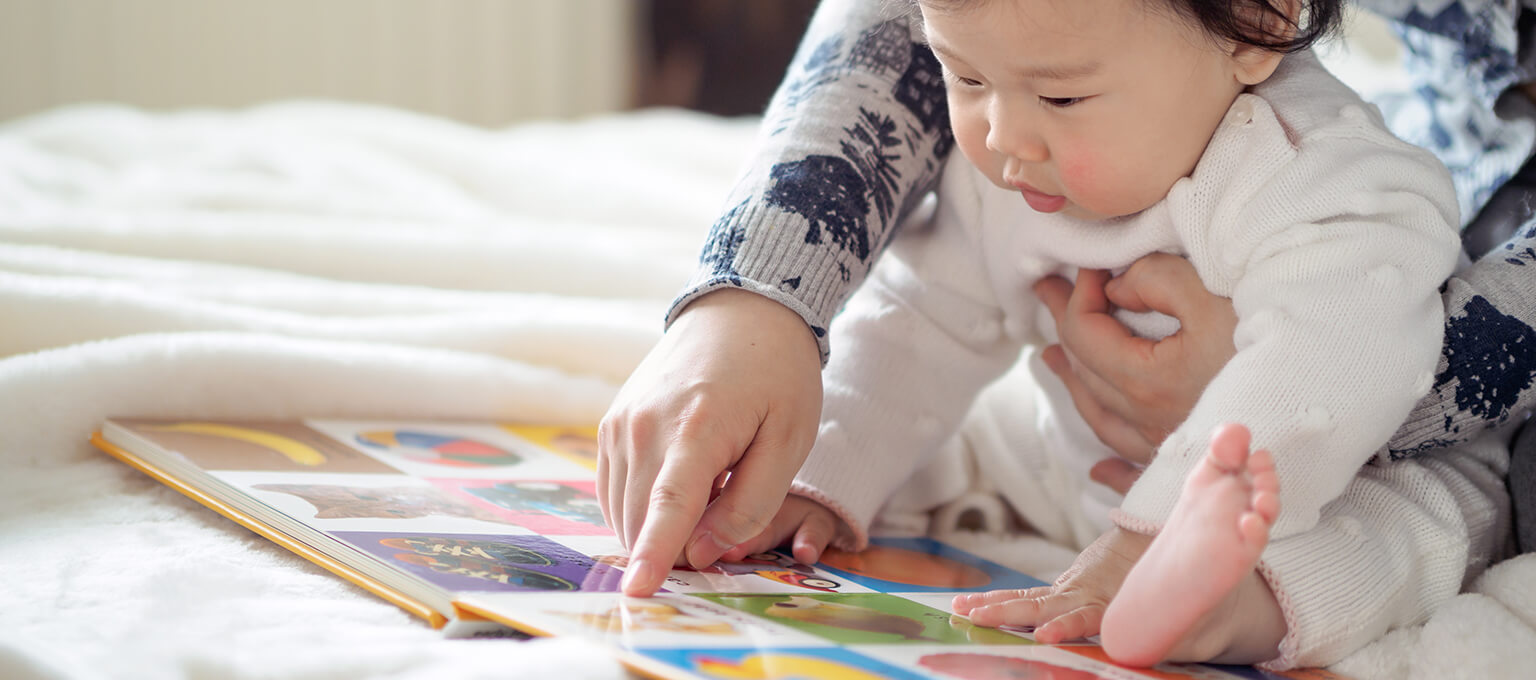 toddler reading book