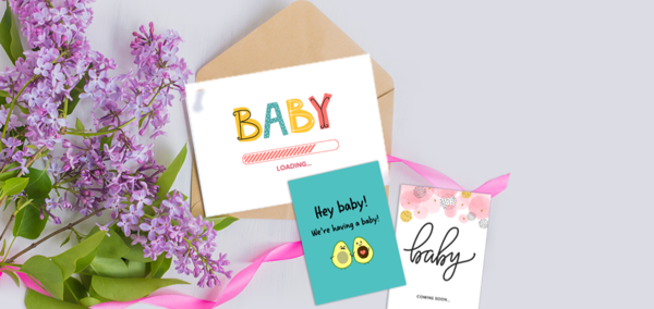 Pregnancy announcement cards