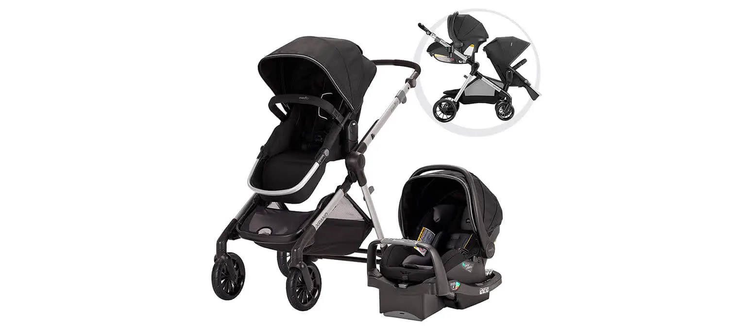 green travel system pram