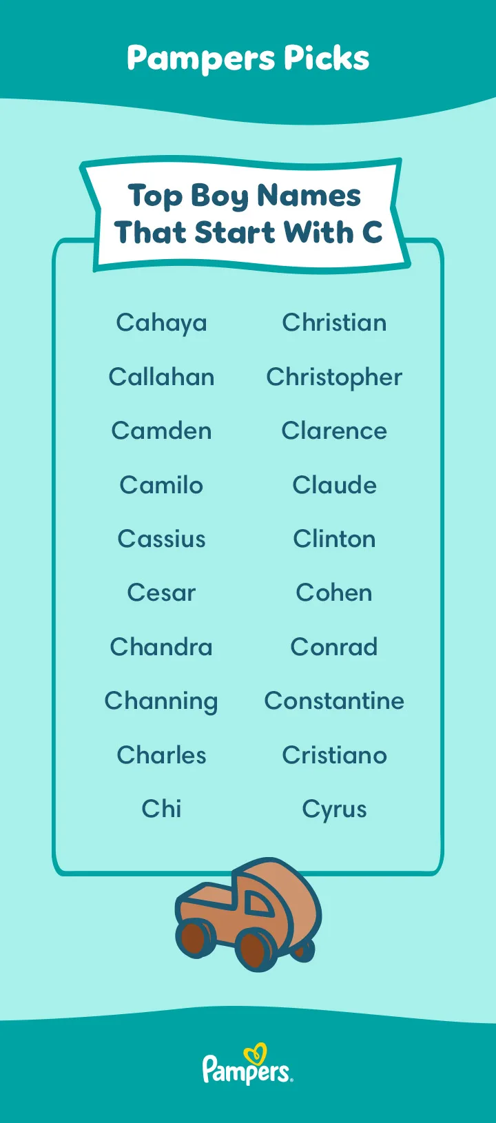 Top Baby Boy Names That Start With C | Pampers