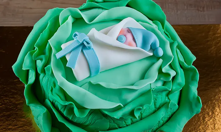 Baby Boy Cabbage Cake