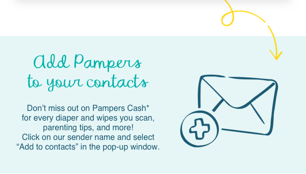 Add Pampers to your contacts