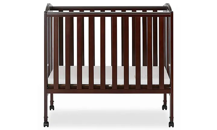 Dream On Me 2-in-1 Portable Folding Stationary Side Crib