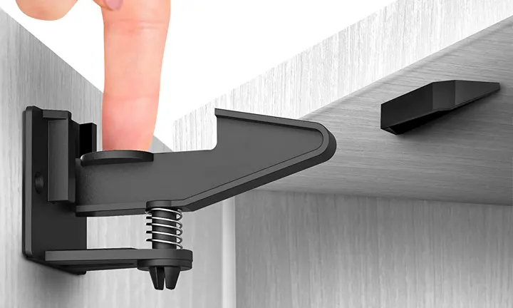 Sliding Cabinet Locks Safety Baby Proof Kitchen Cupboard Door Drawer Lock  SH