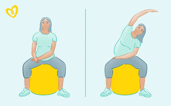 Hip stretches exercise