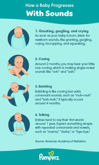 When Do Babies Start Cooing and Making Sounds? | Pampers