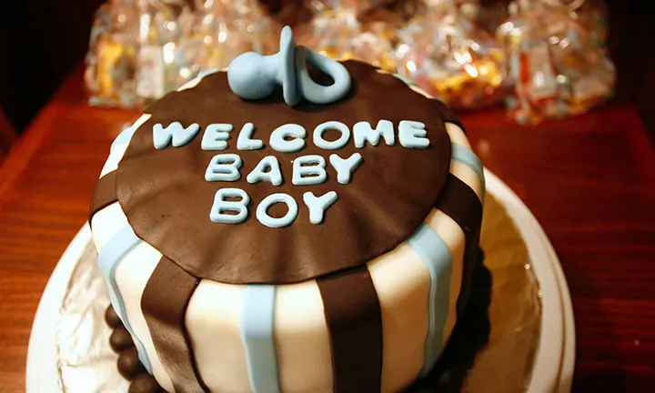 Welcome Baby Boy Cake
