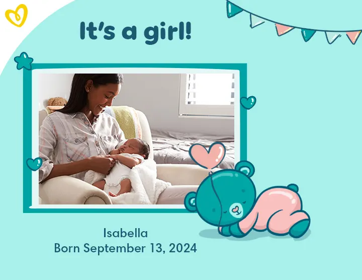 US Pampers Birth Announcement GIRL 20240419