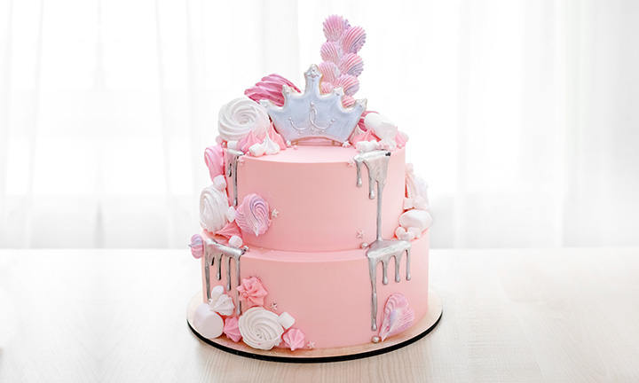 Pretty Pink Princess Castle Cake | Baked by Nataleen