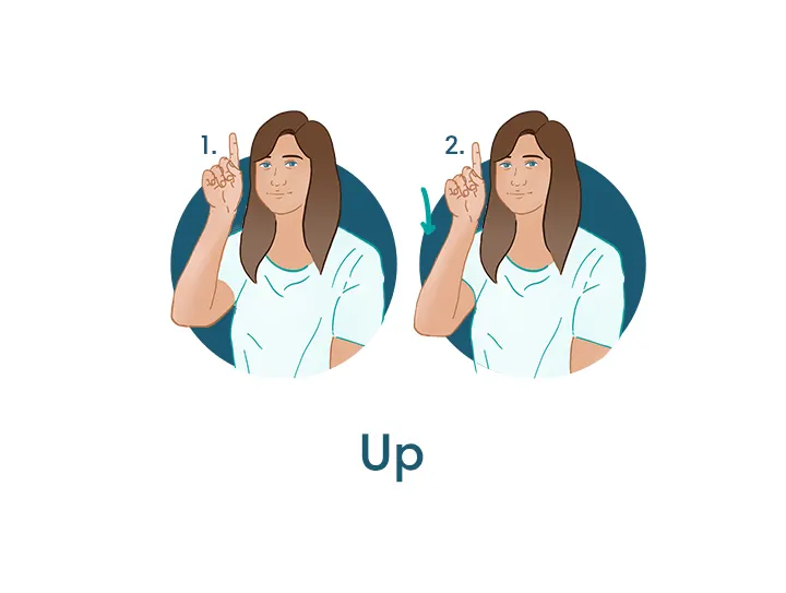 How to Say “Up” in Baby Sign Language