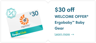 Your welcome offer $30 off Ergobaby™ Baby Gear
