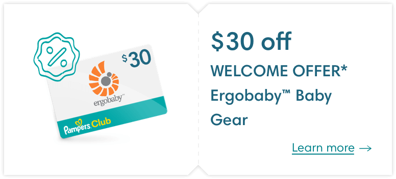$30 off welcome bonus with Ergobaby baby gear*