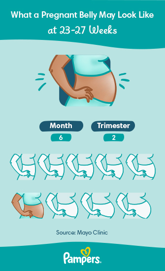 Pregnancy Belly Week By Week Chart 