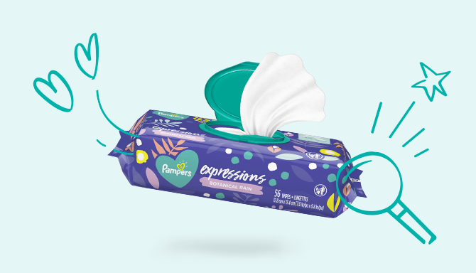 pampers wipes expressions