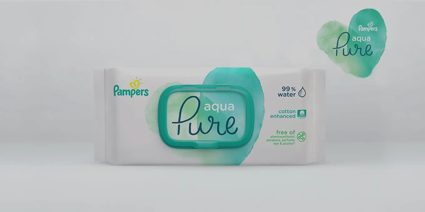 Paquete De Toallitas Humedas Para Bebes Aqua Pure, Pampers. (56 Unidades) -  iTengo