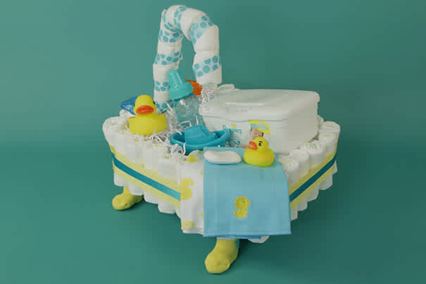 Mini Diaper Cakes Baby Shower Gift-Silly Phillie