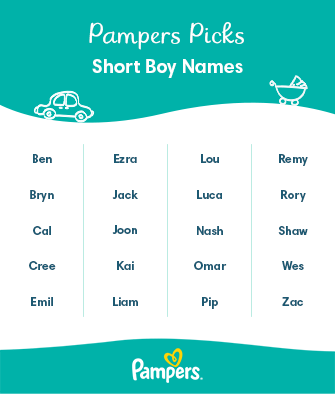 250 Short Boy Names and Their Meanings | Pampers