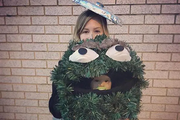 Oscar The Grouch Baby Carrier Costume 