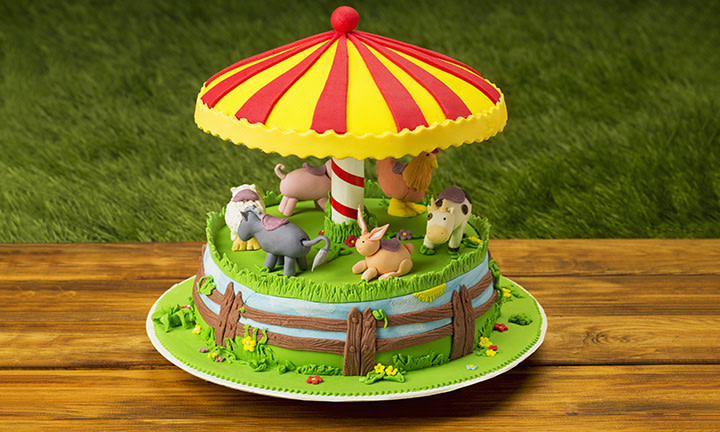 Торт для детского душа с животными