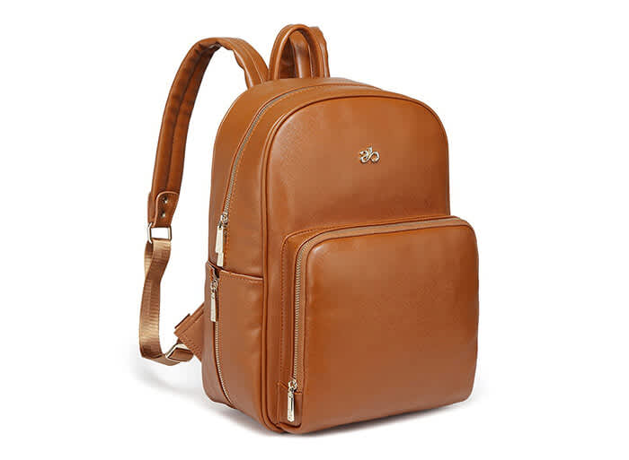 leather nappy bag backpack