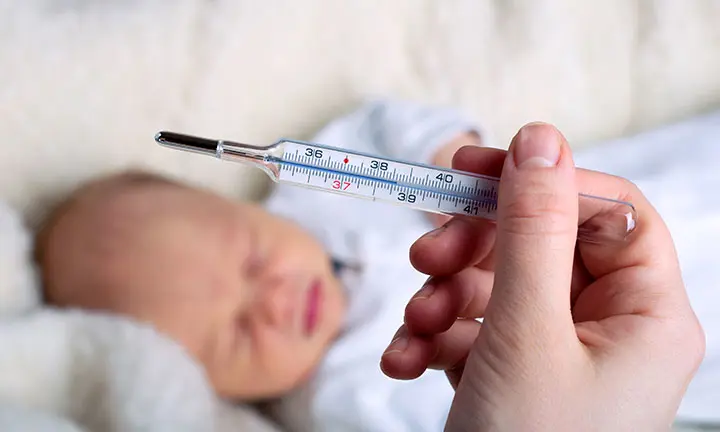 Fiebre en recién nacidos y bebés, tomar temperatura