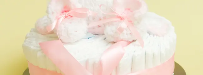 La decoración del Partido de cartón blanco rosa amor Baby Shower
