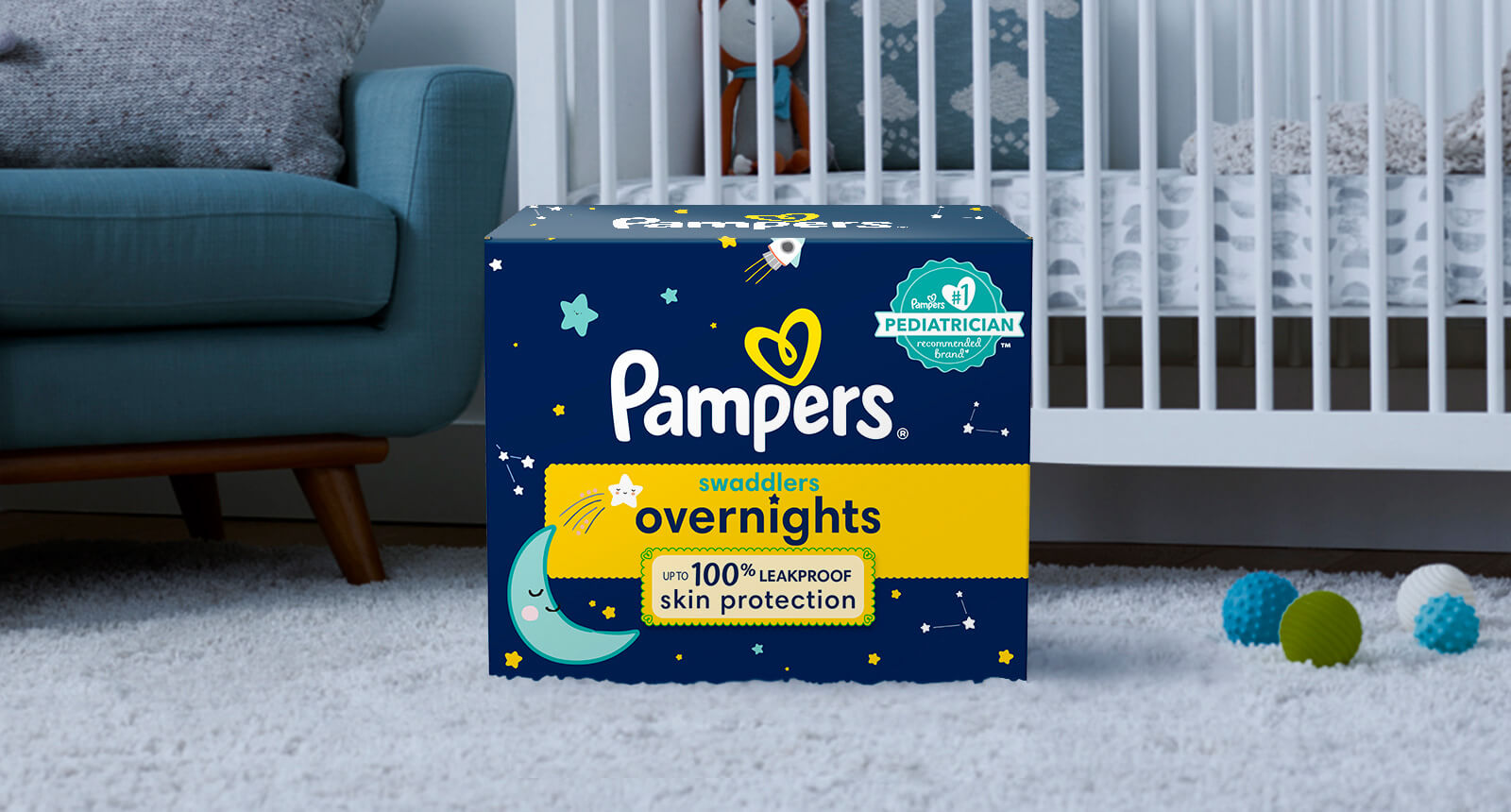  Pañales nocturnos talla 6, 42 unidades y toallitas para bebé,  pañales y toallitas desechables Pampers Swaddlers Overnights, 12X Pop-Top  (672 unidades) : Todo lo demás