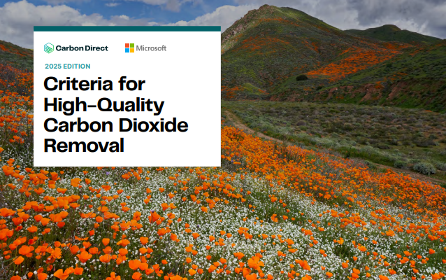 2025 Criteria for High-Quality Carbon Dioxide Removal cover