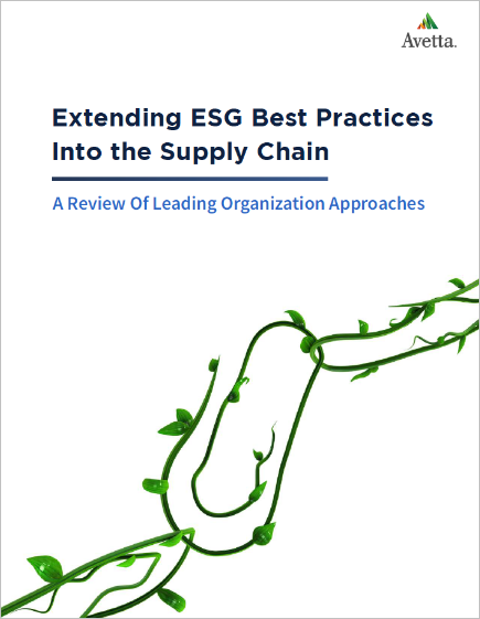 Extending ESG Best Practices Into the Supply Chain cover