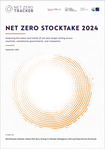 Net Zero Stocktake 2024 cover