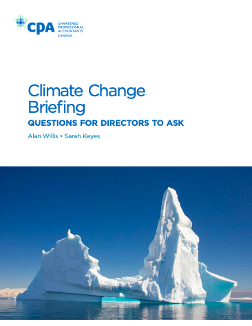 Climate Change Briefing: Questions for Directors to Ask cover