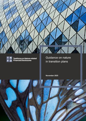 Guidance on nature in transition plans cover