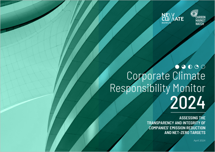 Corporate Climate Responsibility Monitor 2024 cover